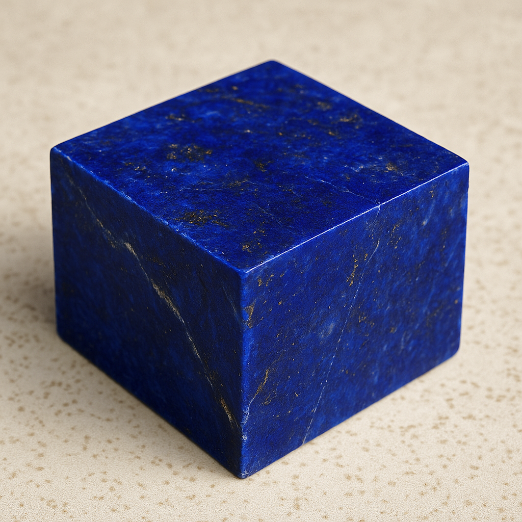 Lapis Lazuli Brick – Royal Blue Natural Stone from Badakhshan | Sold by: Per Brick (10x10x4 cm)